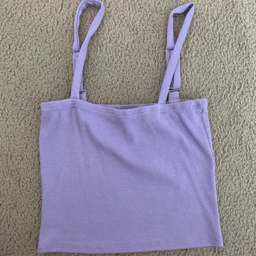Purple crop top